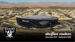 Las Vegas Raiders Allegiant Stadium Construction Time-Lapse