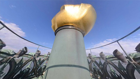 One-of-a-Kind Interactive View of the Torch Balcony